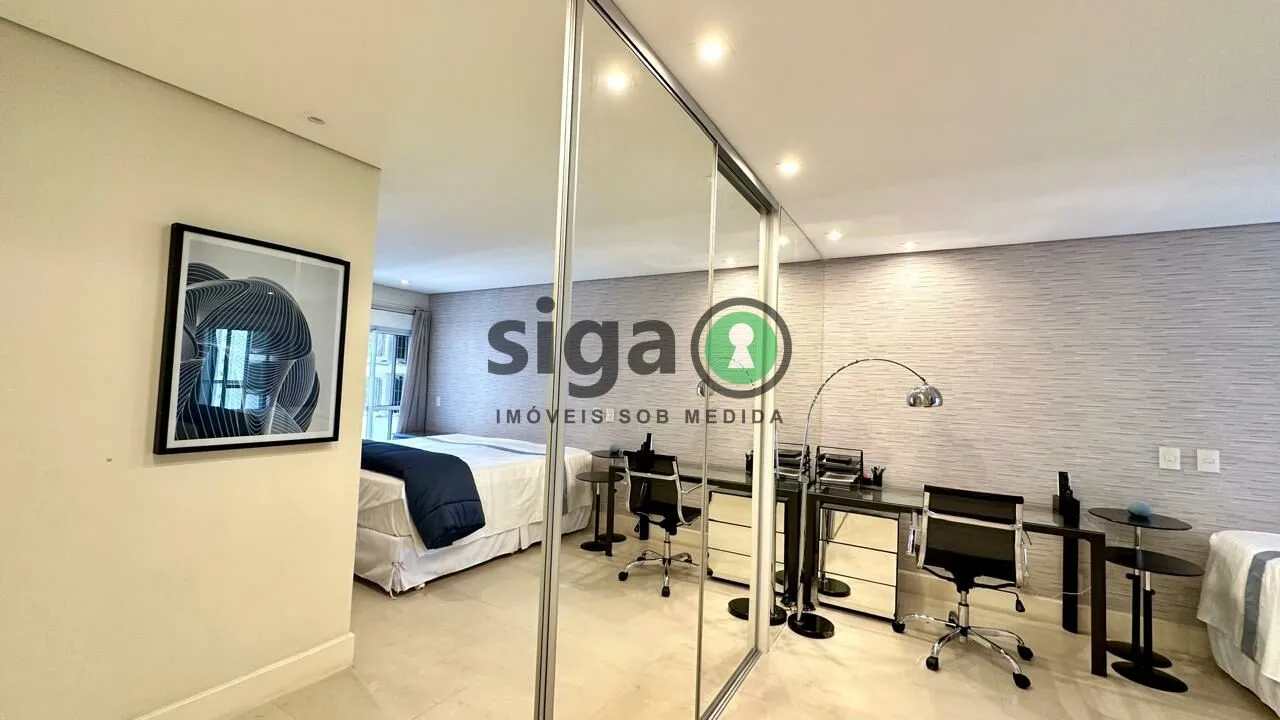 Imagem APARTAMENTO PARA VENDA E LOCAÇÃO COM 1 DORMITORIO MOBILIADO NO CAMPO BELO