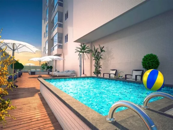 Imagem Apartamento com 2 dormitórios à venda, 70 m² - Guilhermina - Praia Grande/SP
