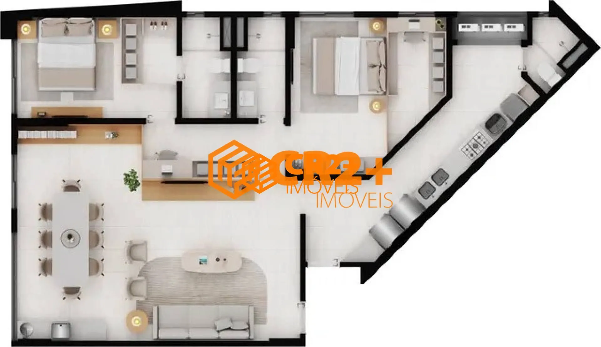 Imagem Lançamento Apartamento a Venda de 105 m² com 3 quartos 1 suíte no Poço da Panel