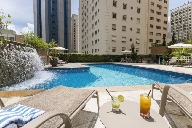 Imagem Flat disponível para venda no Transamérica Prime International Plaza, com 29m², 1 dormitório e 1 vaga