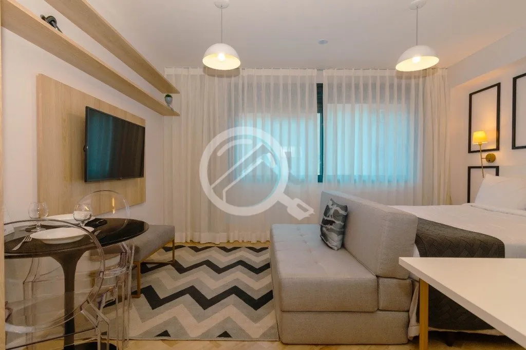 Imagem Studio novo, mobiado e aconchegante de 28m² com ótima iluminação, cozinha planejada e equipada, ...