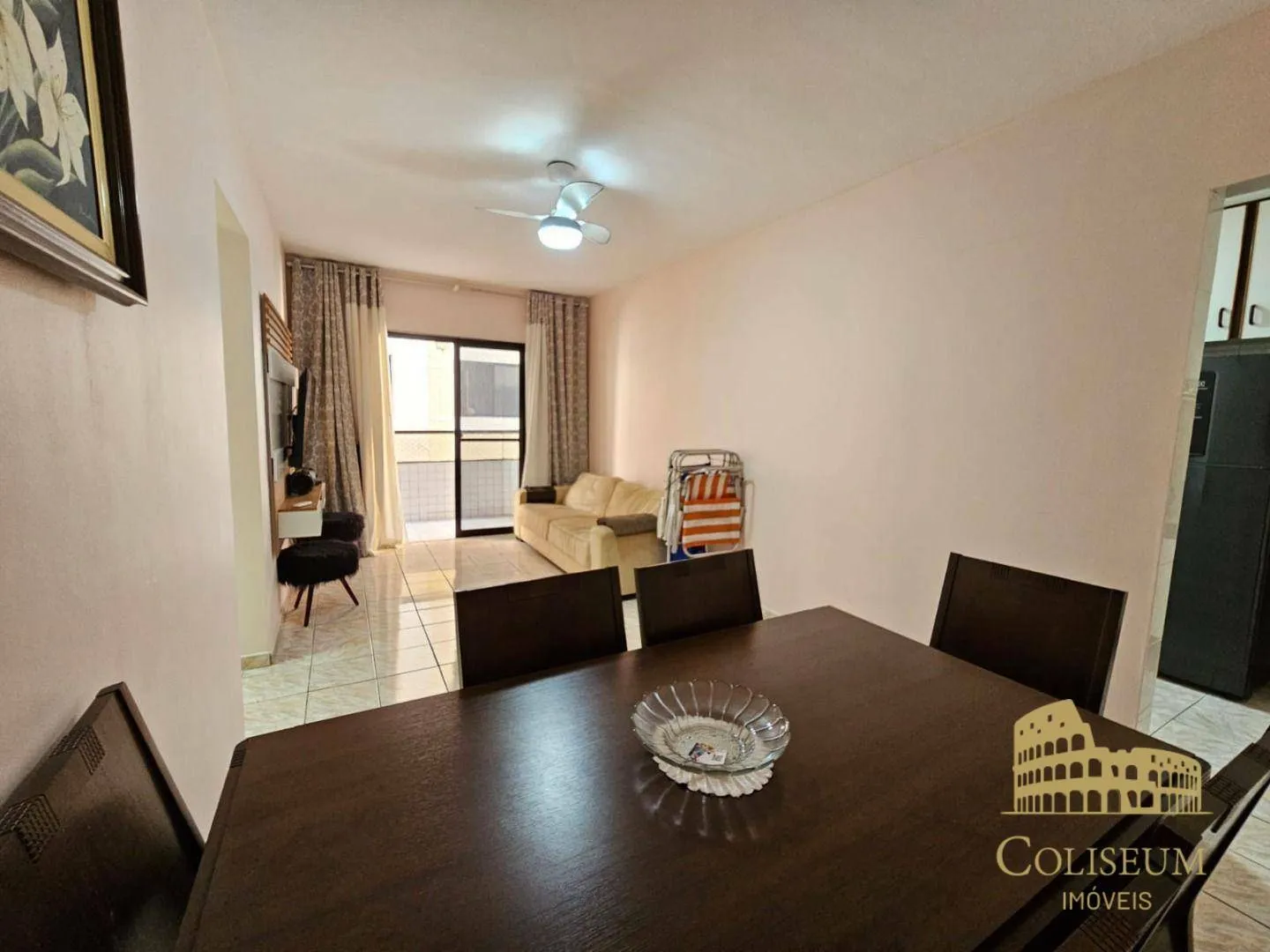 Imagem Apartamento com 2 dormitórios para alugar, 90 m² por R$ 3.350,00/mês - Vila Assunção - Praia Grande/SP