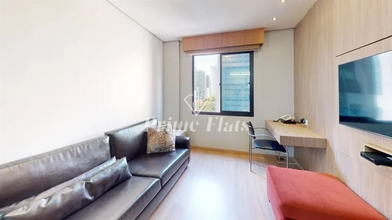 Imagem Flat disponível para locação no Aparthotel Adagio São Paulo Moema, com 54m², 2 dormitórios e 1 vaga