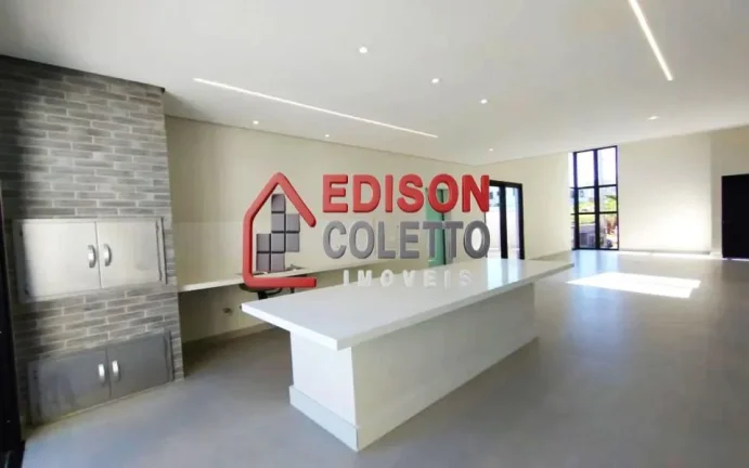Imagem Excelente casa nova térrea de luxo à venda ou locação, condomínio Villa Bela Vista, na Reserva Jequitibá, Piracicaba-SP.