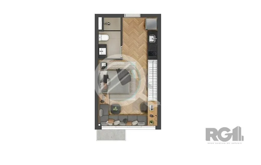 Imagem Loft com 27,69m² localizado na Rua José do Patrocínio, próximo a todos os recursos da Cidade Bai...