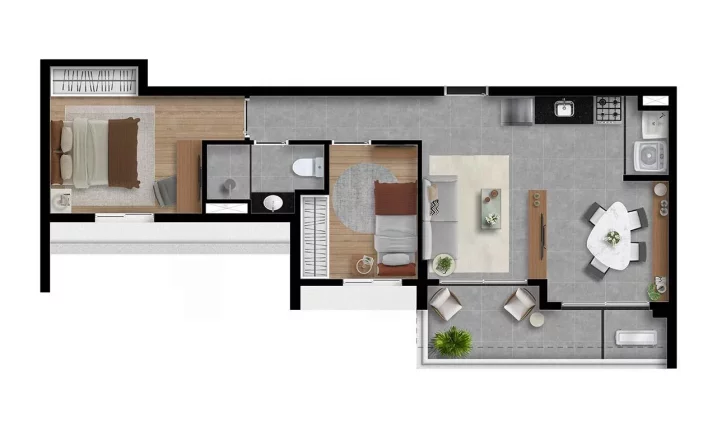 Imagem ELEMENTS HIGIENÓPOLIS - ARQUIPLAN - Studio de 29m² (NR), a 5 minutos do metrô Marechal Deodoro!