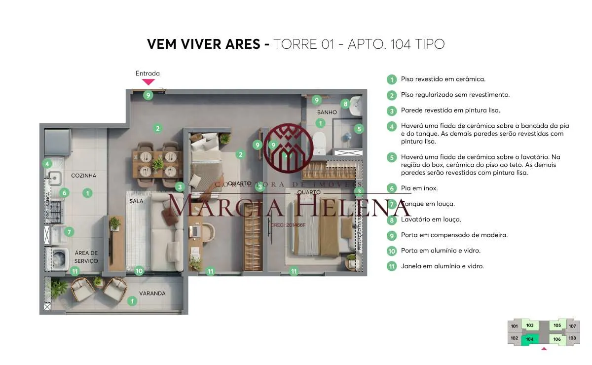 Imagem Apartamento à venda em Campinas, Campo Grande, com 2 quartos, 45,70m2