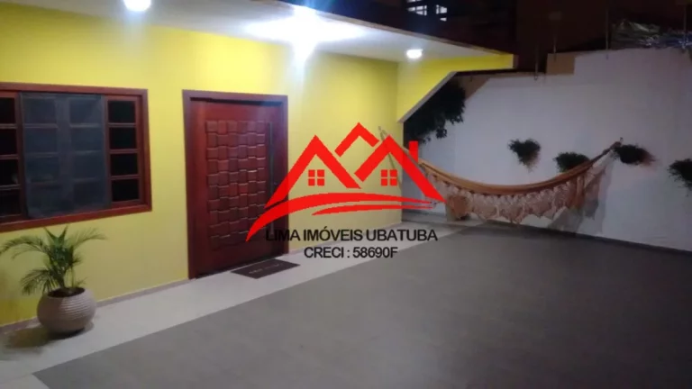 Imagem Casa Venda no Itaguá, Ubatuba, com 3 quartos sendo 2 suítes, 3 vagas, mobiliada.