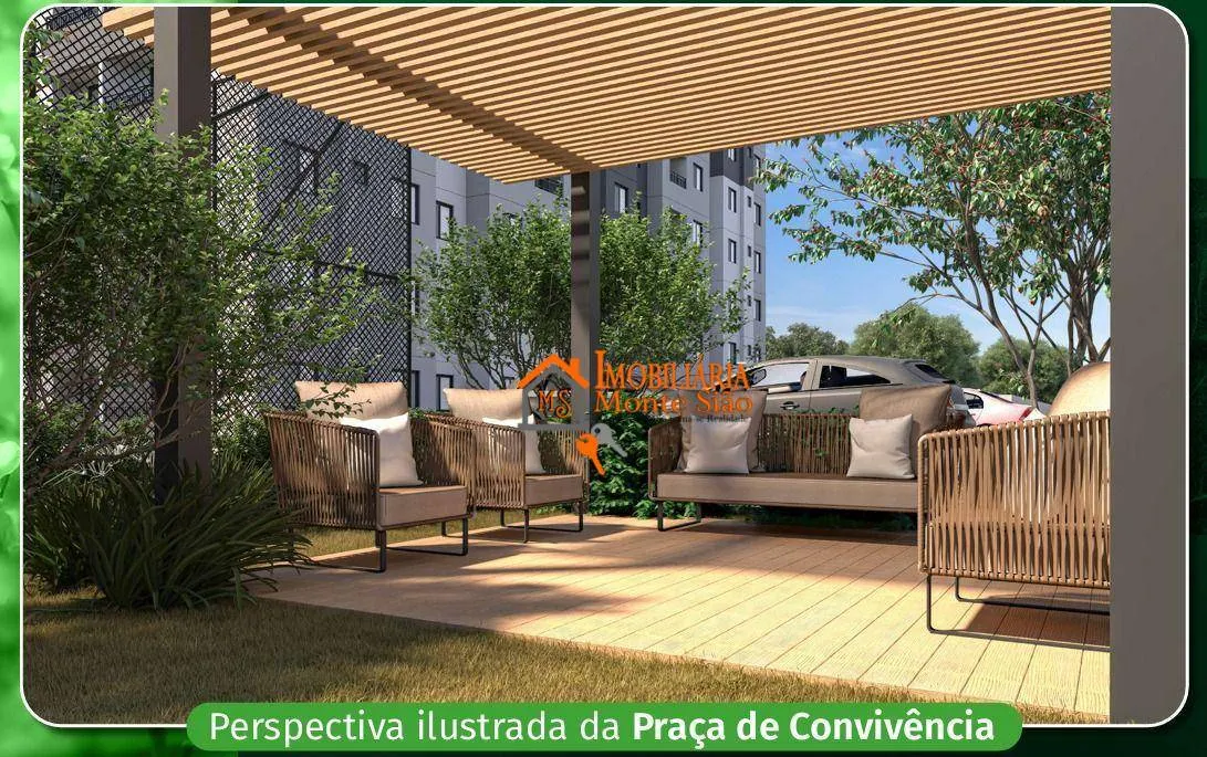 Imagem Apartamento com 2 dormitórios à venda, 37 m² por R$ 283.219,77 - Bonsucesso - Guarulhos/SP