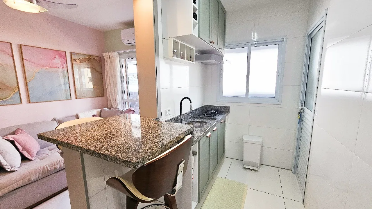 Imagem Apartamento para Venda em Praia Grande, Canto do Forte, 1 dormitório, 1 banheiro, 1 vaga