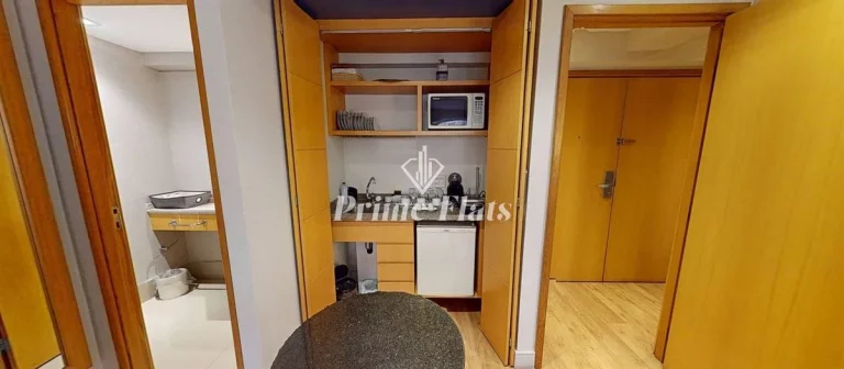 Imagem Flat disponível para locação no Transamerica Executive Jardins, com 45m², 2 dormitórios e 1 vaga