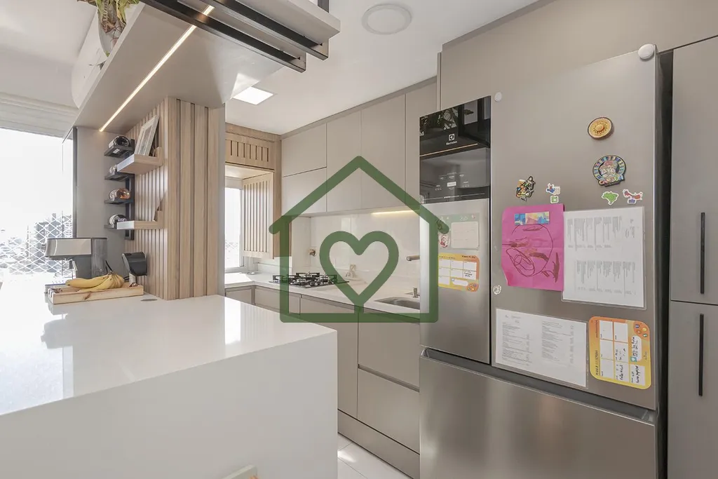 Imagem Este apartamento com living estendido se destaca pela perfeita integração dos ambientes, acabament...