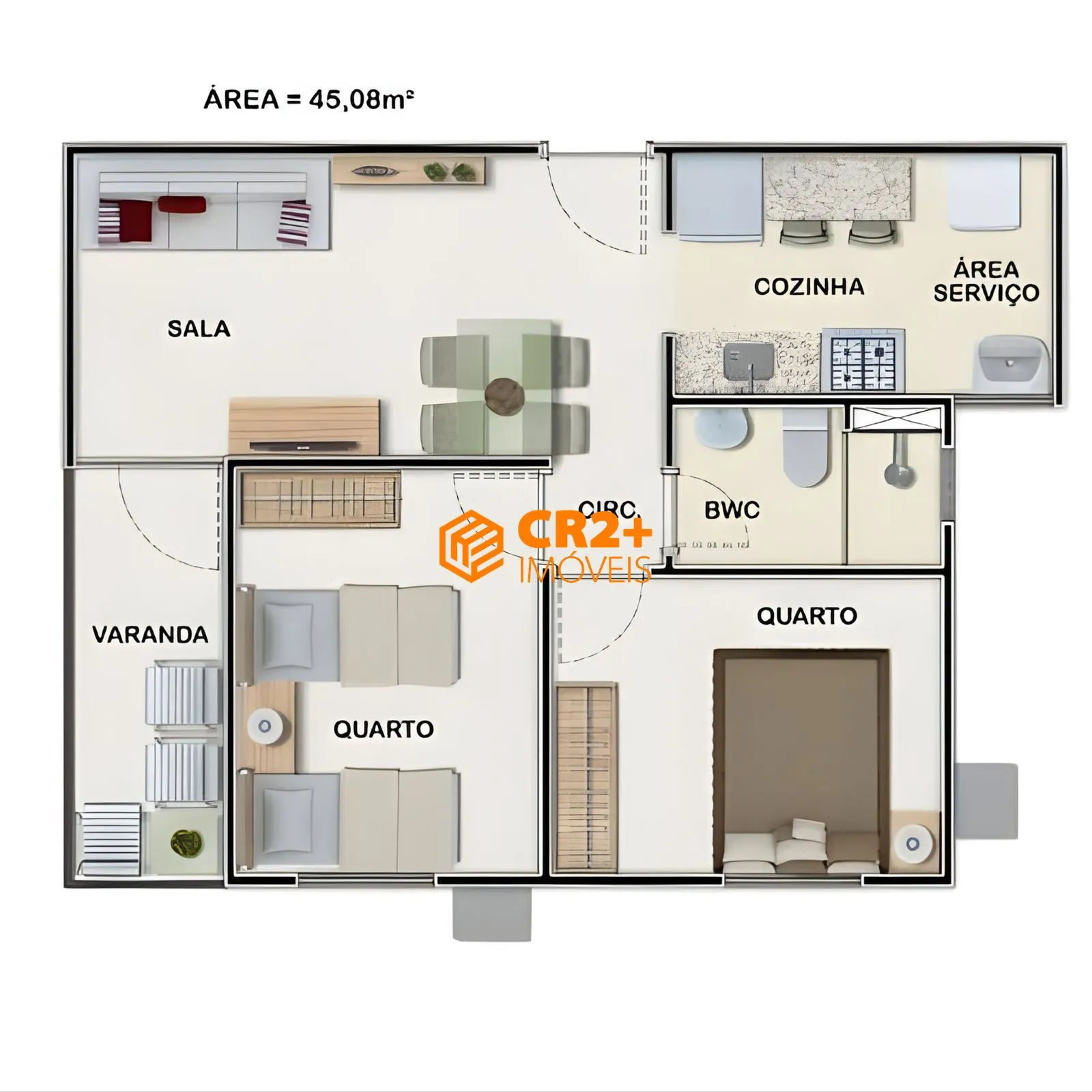 Imagem Vendo um apartamento em Camaragibe, 2 quartos, lazer e boa localização.