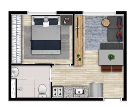 Imagem BEM VIVER CAMPOS ELÍSEOS - MAGIK - Studio 25m² (NR), em localização privilegiada de Campos Elíseos!