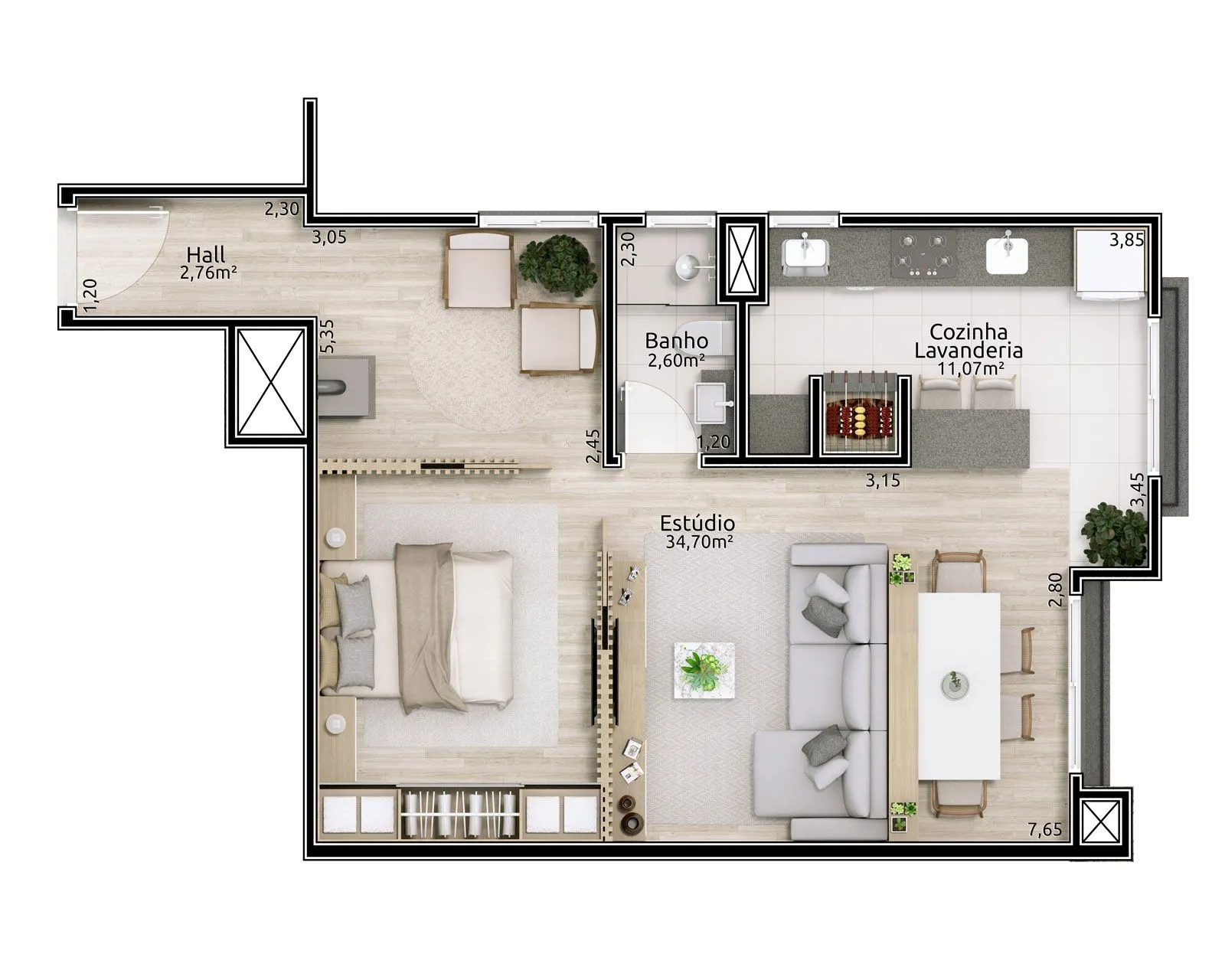 Imagem Apartamento à venda em Gramado, Planalto, com 2 quartos, 76.13m2