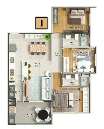 Imagem New Castle - Apartamento à venda no bairro São Judas - Itajaí/SC
