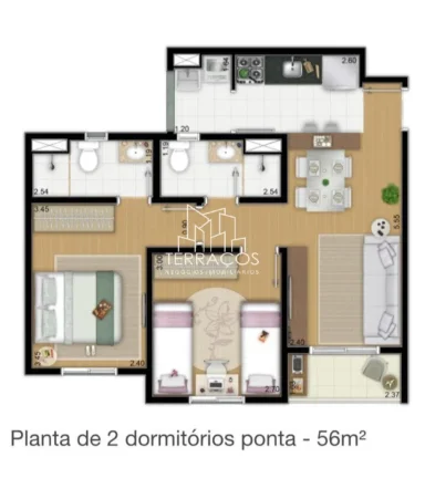 Imagem VENDO APARTAMENTO 02 DORMS (1 SUITE), 01 VAGA, JUNDIAI/SP