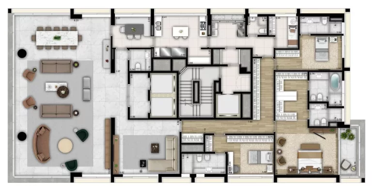 Imagem Apartamento Alto Padrão à Venda na Vila Nova Conceição Com 4 Suítes e 4 Vagas