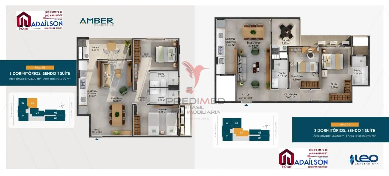 Imagem AMBER RESIDENCE Apartamentos em Barreiros São José/SC
