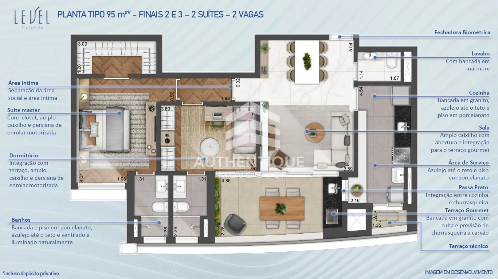 Imagem LEVEL ALPHAVILLE - Apartamento em Alphaville à venda