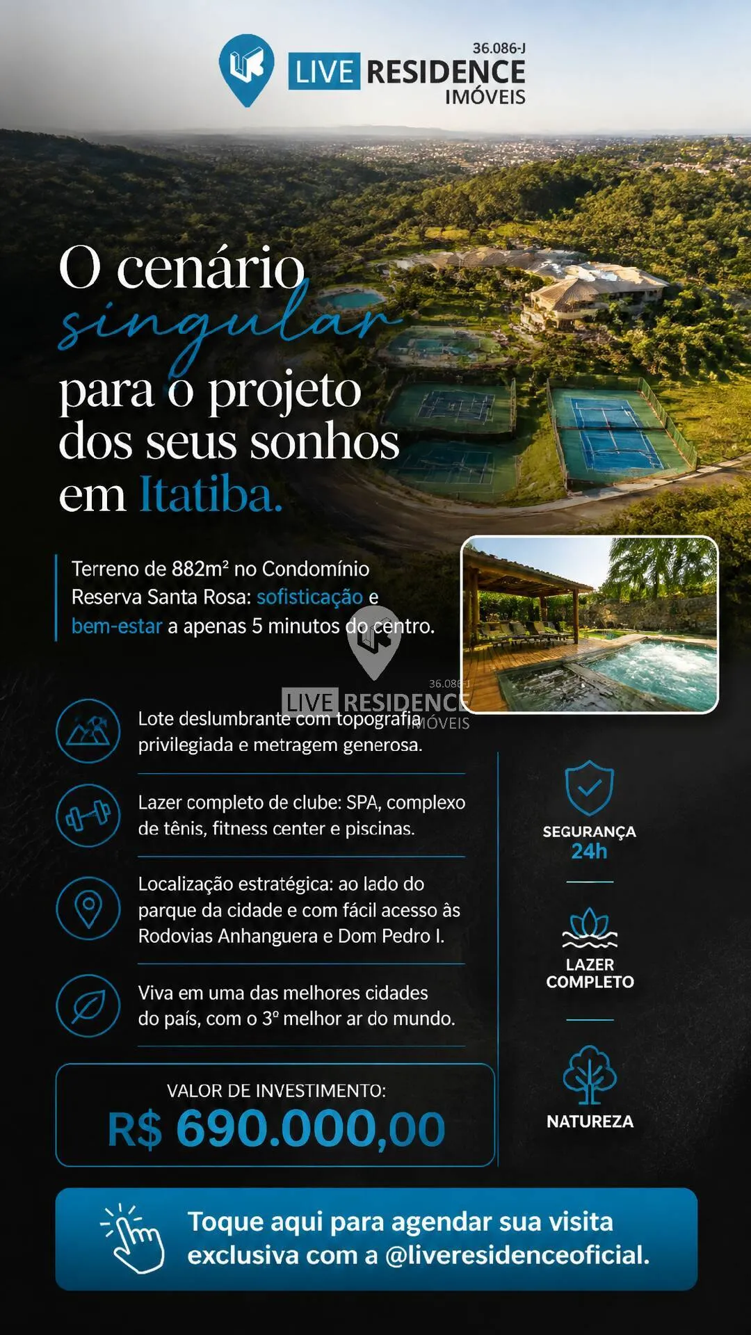 Foto do imóvel Imóveis à venda em Condominio Reserva Santa Rosa, Itatiba
