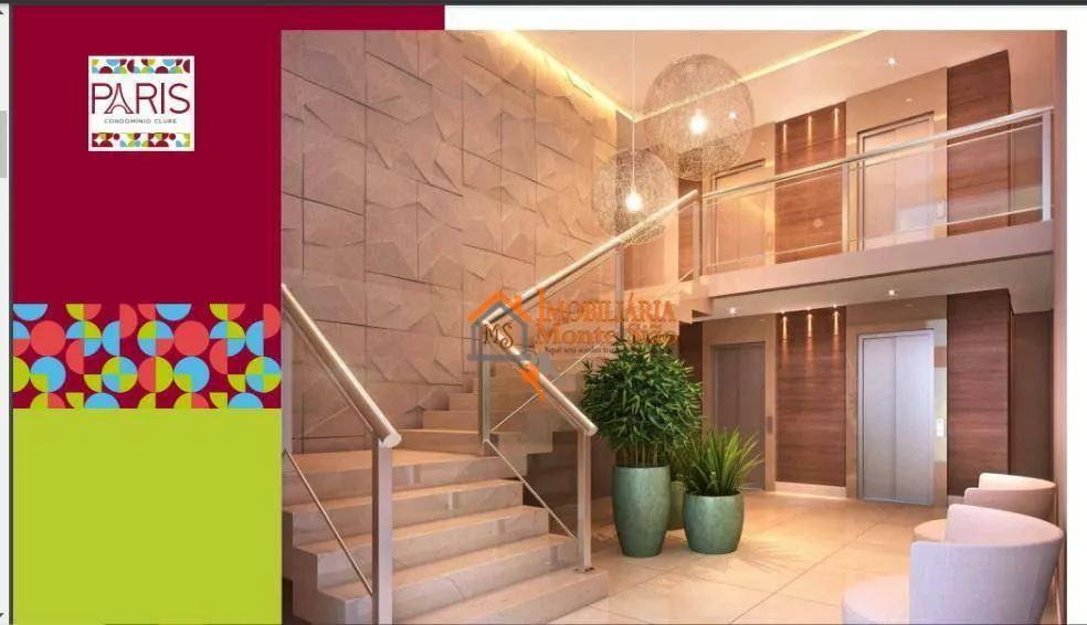 Imagem Apartamento com 2 dormitórios à venda, 45 m² por R$ 368.282,19 - Vila Rosália - Guarulhos/SP