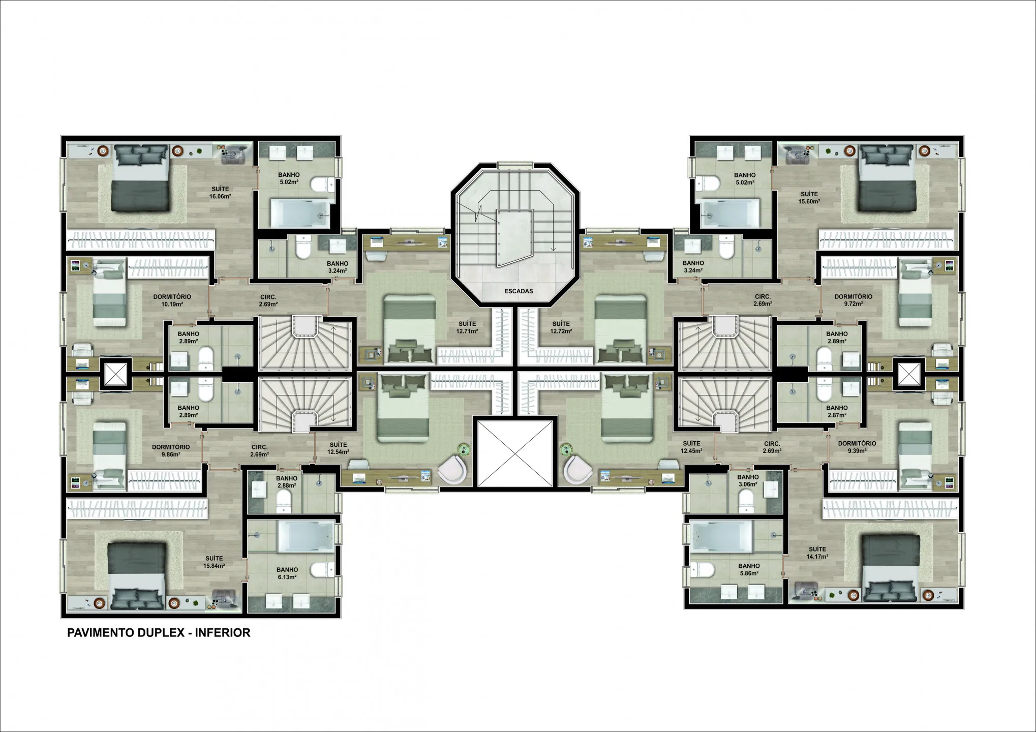 Imagem Apartamento à venda em Caxias do Sul, Nossa Senhora de Lourdes, com 3 quartos, 121.95m2