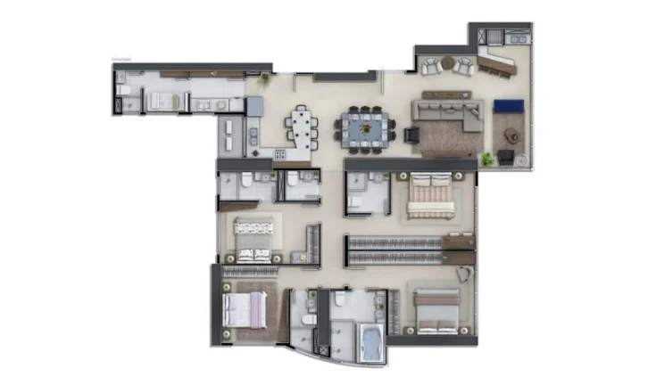 Imagem Apartamento 4 Dormitórios para venda em Balneário Camboriú - SC