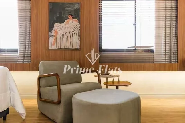 Imagem Flat disponível para locação no The World Executive Flat na Vila Olímpia, com 30m², 1 dormitório e 1 vaga