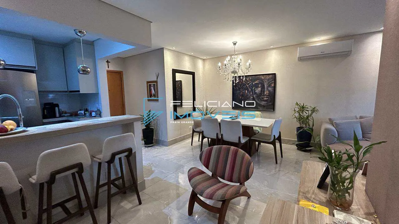 Imagem Apartamento com 2 quartos, Guilhermina, Praia Grande - R$ 699 mil, Cod: 7366