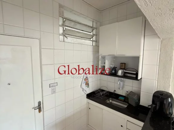 Imagem Apartamento à venda com 36m², 1 quarto, vista mar por R$335.000,00 no Boqueirão em Santos
