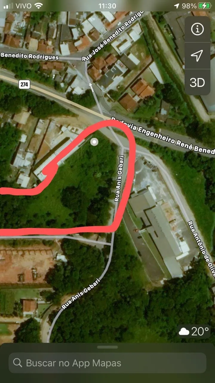 Imagem Excelente Área no Centro (São João Novo) - São Roque/SP com 7,885m².