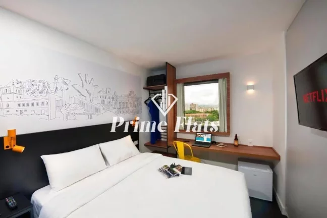 Imagem Flat disponível para venda B...B Hotel São Paulo Luz, com 13,75m², 1 dormitório e 1 vaga