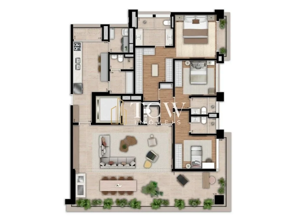 Imagem Apartamento Alto Padrão 3dorm no Vila Nova Conceição