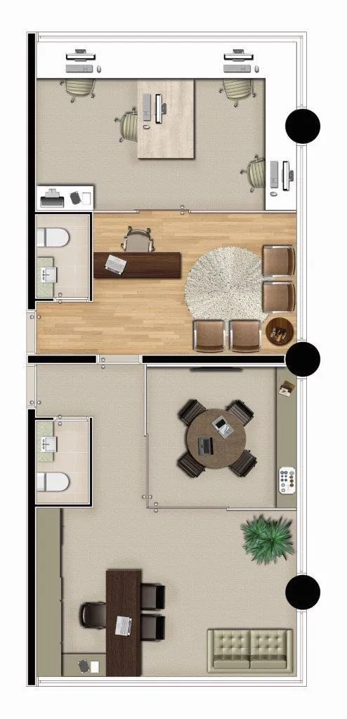 Imagem Sala à venda no Centro de Santo André-SP: 1 sala, 1 banheiro, 1 vaga de garagem, 37,00m² pronto para você!