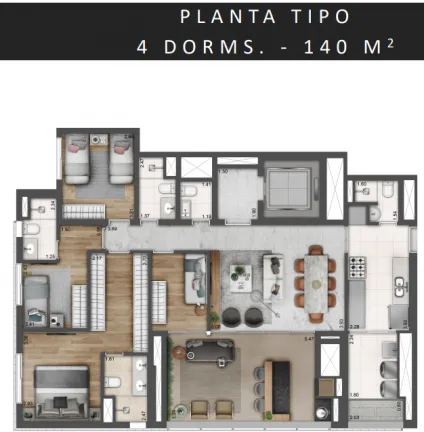 Apartamento com 3 Quartos à Venda, 140 m² em Perdizes - São Paulo