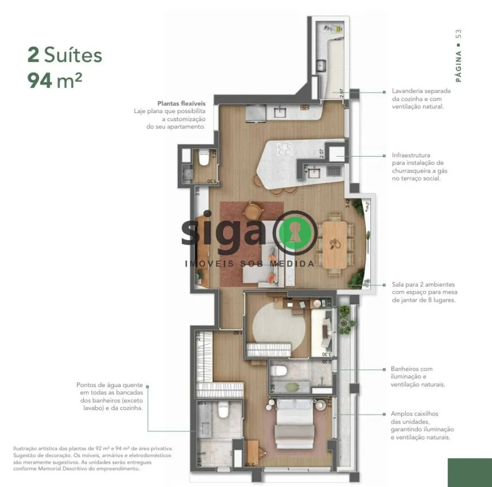 Imagem Apartamento para venda em Pinheiros 02 suítes, São Paulo - SP