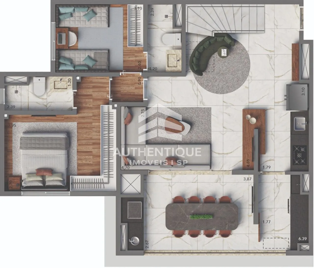 Imagem Living Hereditá Ipiranga - Apartamento à venda no bairro Ipiranga - São Paulo/SP, Zona Sul
