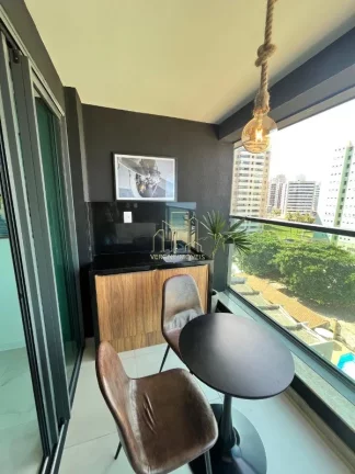 Imagem Studio reformado mobiliado com vista panorâmica para o mar varanda gourmet a venda em Armação