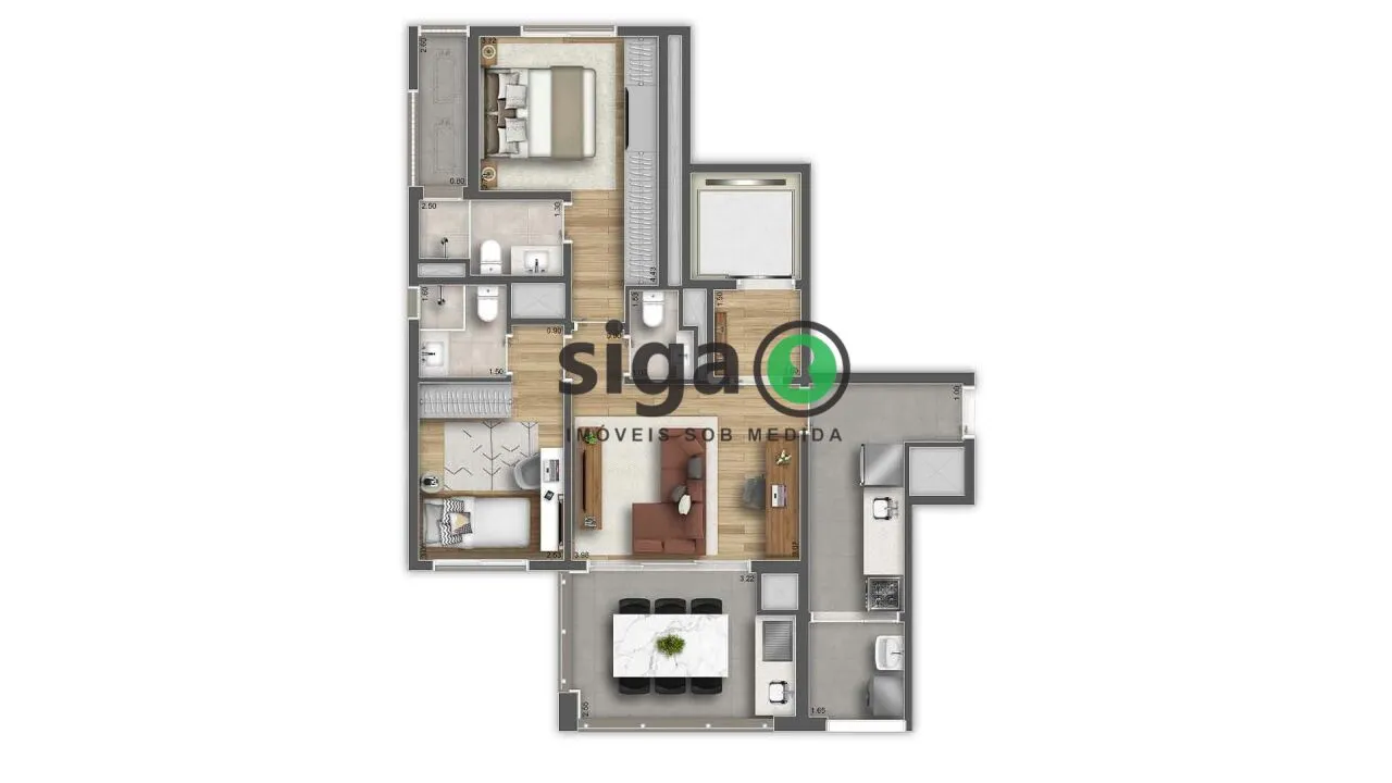 Imagem Apartamento à venda na Vila Clementino de 147m² com 3 suítes e 2 vagas em São Paulo