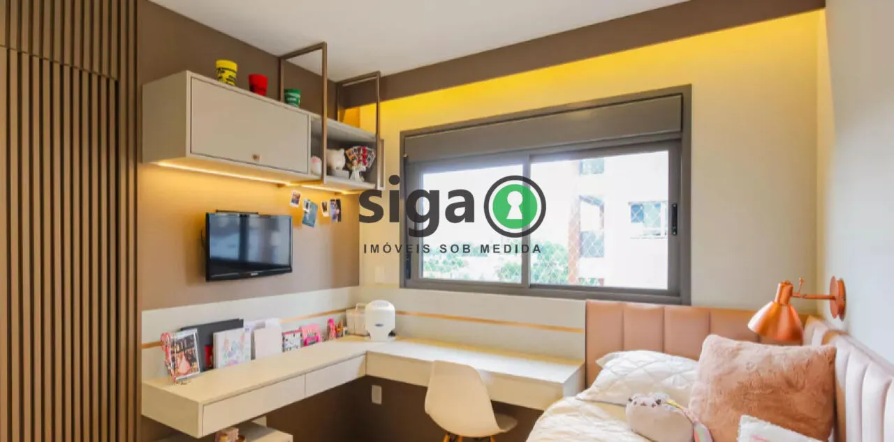 Imagem Apartamento de 141m2 à venda no Brooklin, com 03 suítes e 2 vagas