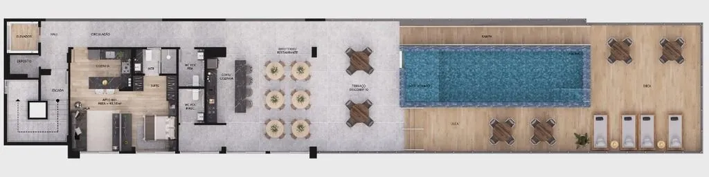 Imagem Apartamento com 2 dormitórios para alugar, 60 m² por R$ 4.600/mês - Jardim Oceania - João Pessoa/PB