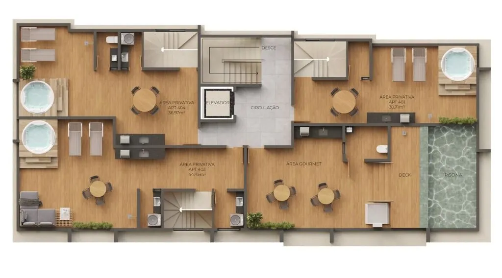 Imagem Apartamento com 2 dormitórios à venda, 49 m² por R$ 355.000 - Bancários - João Pessoa/PB