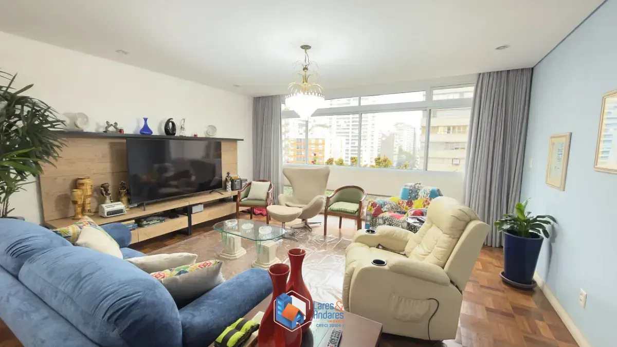 Imagem Apartamento para venda em Paraíso com 3 quartos, sendo 1 suíte, 152m²