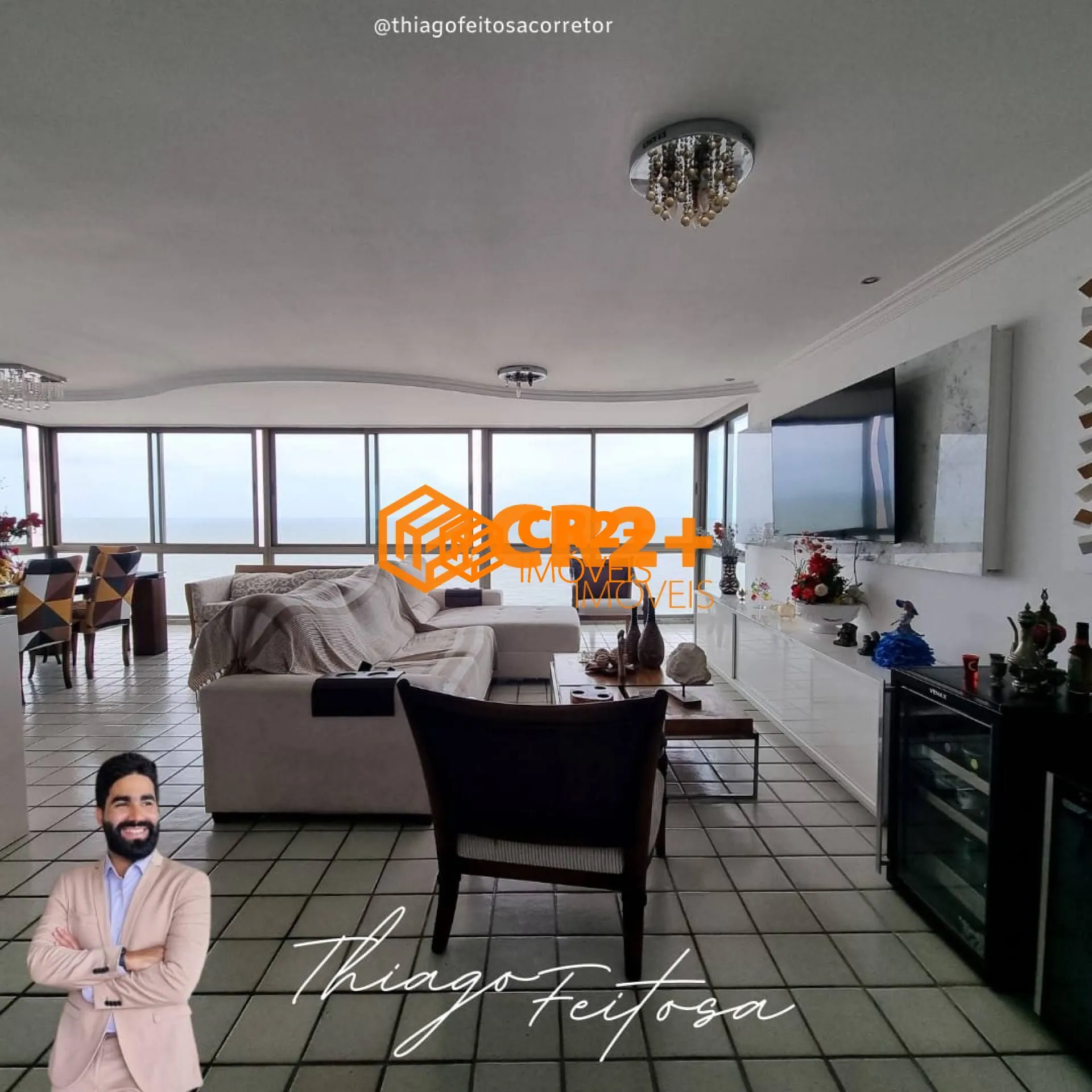 Imagem Apartamento a Venda com 04 quartos 03 suítes na Av Boa Viagem-200m²
