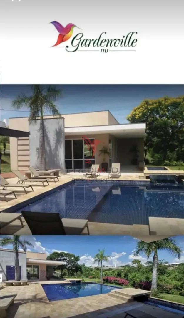 Imagem Lote plano, de esquina, a venda no Condominio Garden Ville em Itu