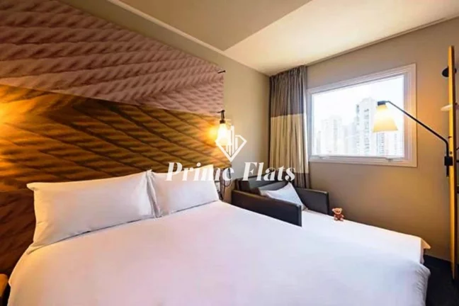 Imagem Flat disponível para venda no Ibis Ibirapuera na Vila Nova Conceição, com 16m², 1 dormitório e 1 vaga de garagem