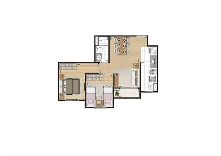 Imagem Apartamento com 2 Quartos à Venda, 49 m² em Cambuci - São Paulo