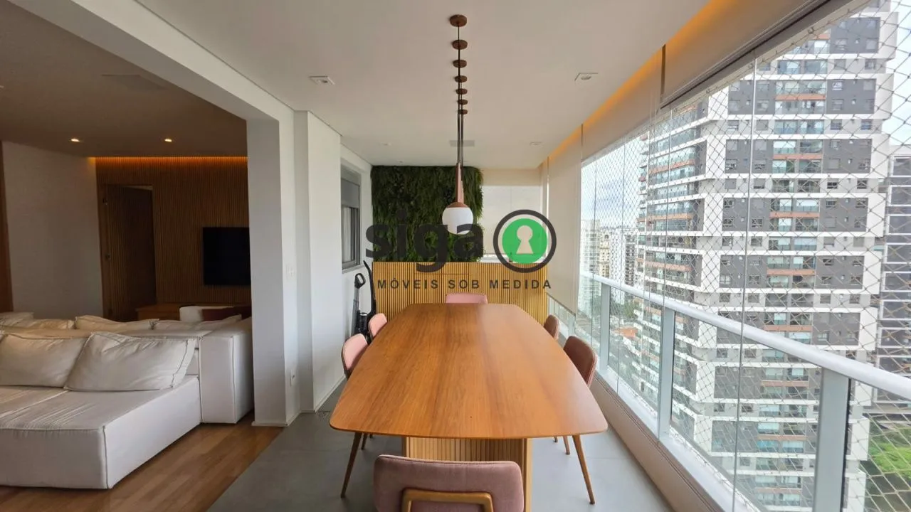 Imagem Brooklin - 105 m² - 2 dormitórios sendo 2 Suítes - Varanda Gourmet - Pronto para Morar