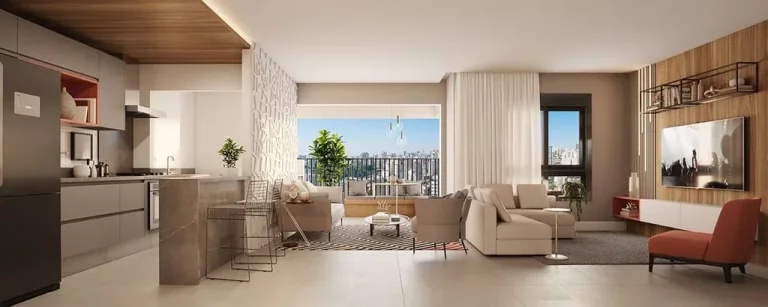 Imagem Apartamento de 3 quartos no coração de Barueri-SP! Imperdível oferta de 86m² com suíte e 2 vagas na DUQ Central Houses.